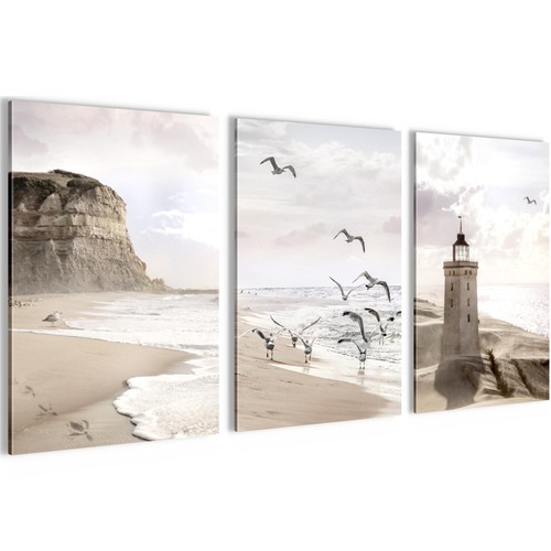 Wandbilder set strand - set,