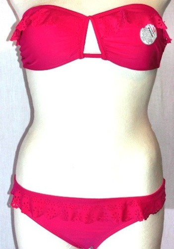 Bandeau bikini set volant - bikini,