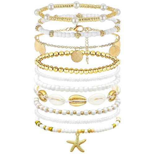 Fußkettchen damen set - fußkettchen, boho