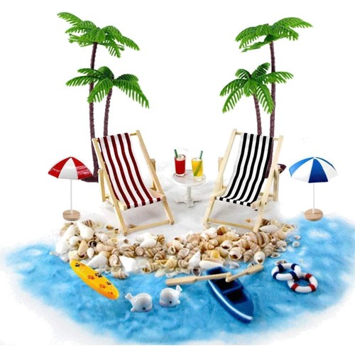 Miniatur strand set deko - miniatur,