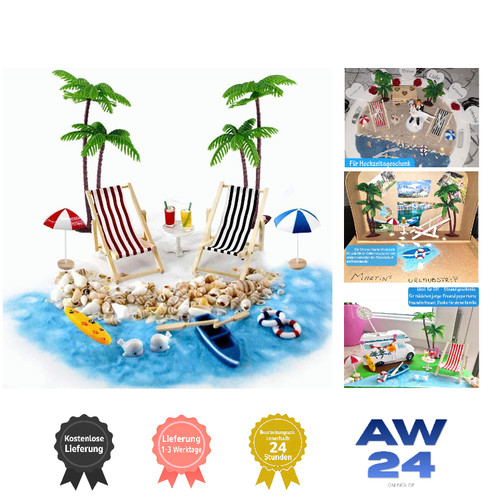 Miniatur strand deko - 16, stück
