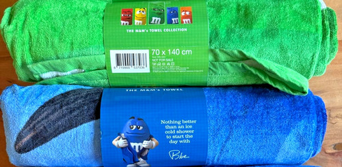 Strandtuch merch blau - m&m,