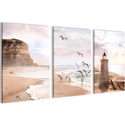 Wandbilder set strand - set,
