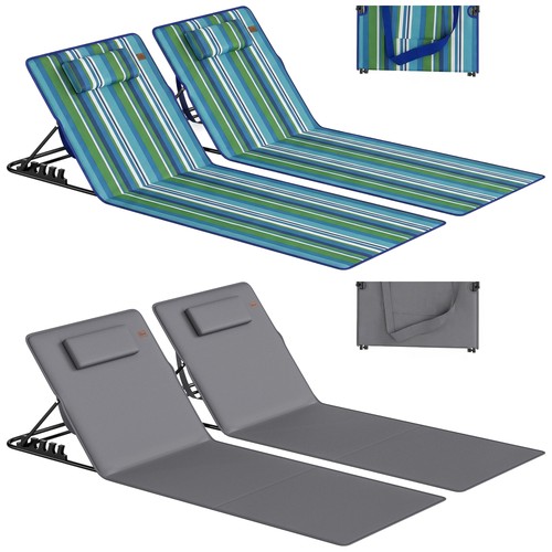 2er set strandmatte mit - set,