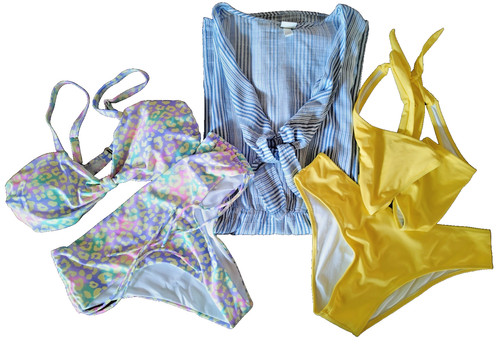Strand set 3tlg - strand, bikini