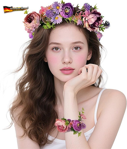 Blumenkranz haarset für - für, damen