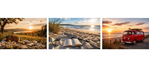 Wandbilder 3er set - a4, –